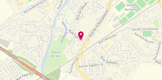 Plan de WIERTLEWSKI Sylviane, 438 Rue Carnot, 59552 Lambres-lez-Douai