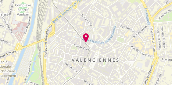 Plan de CACHEUX Marie Josèphe, 14 Avenue Clemenceau, 59300 Valenciennes
