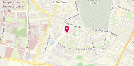 Plan de LASCOLS Philippine, 93 Rue Saint André, 59000 Lille