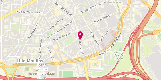 Plan de CARUCCI Charlotte, 133 Rue de Douai, 59000 Lille