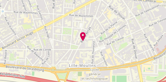 Plan de Maison Médicale Moulins, 167 Rue d'Arras, 59000 Lille