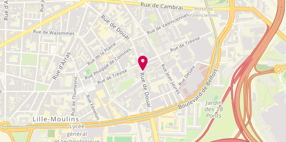Plan de DORGERET Clémentine, 117 Rue de Douai, 59000 Lille
