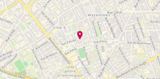 Plan de BILLET Charline, 34 Rue d'Arcole, 59000 Lille