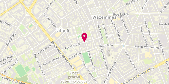 Plan de OLIVIER EVRARD Lucile, 34 Rue d'Arcole, 59000 Lille