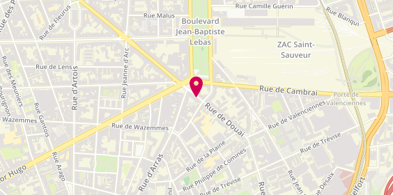 Plan de STIEVENARD Camille, 10 Ter Rue de Douai, 59000 Lille