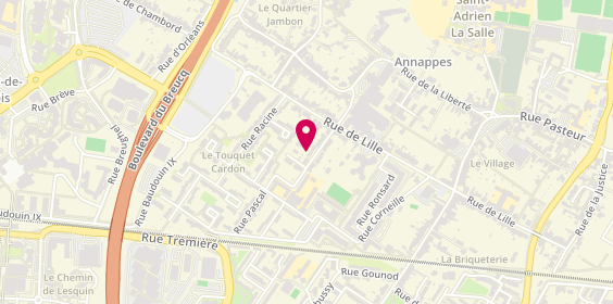 Plan de DUQUENNE PLOUY Priscille, 2A Rue Lamartine, 59650 Villeneuve-d'Ascq