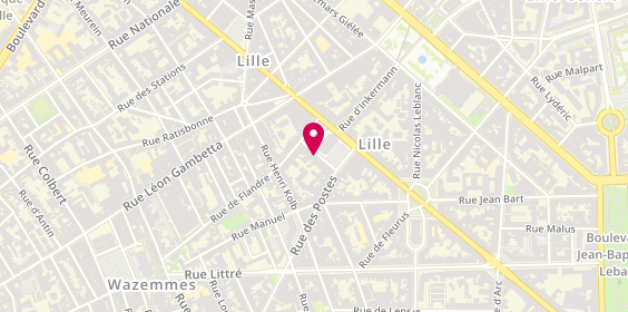 Plan de Marie Christine PARENT, 21 Bis Place Sébastopol, 59000 Lille