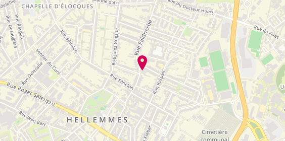 Plan de PERU PROUVEUR Marie Pierre, 134 Rue Faidherbe, 59260 Hellemmes Lille