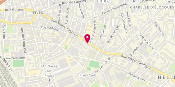 Plan de BERNARD Carine, 280 Rue Pierre Legrand, 59800 Lille