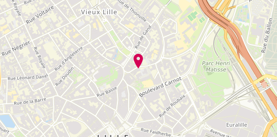 Plan de Stéphanie Allard-LEFEBVRE, 18 Rue Saint Jacques, 59800 Lille