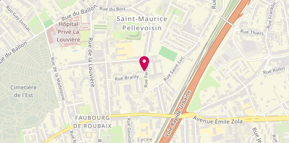 Plan de QUEGUINER Laure, 31 Rue Fermat, 59000 Lille