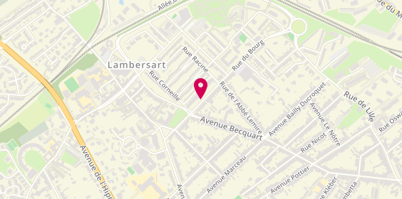 Plan de MIESZANIEC Anne Charlotte, 77 Rue du Bourg, 59130 Lambersart