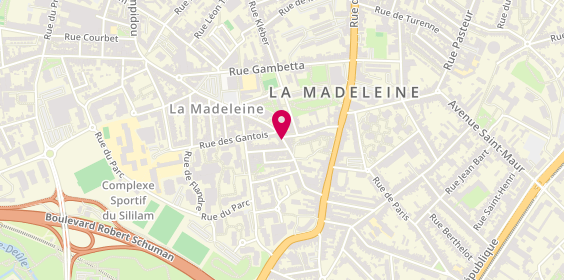 Plan de BONNIERE Catherine, 59 Rue Georges Pompidou, 59110 La Madeleine