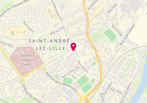 Plan de QUONIAM Fanny, 89 Rue Vauban, 59350 Saint-André-lez-Lille