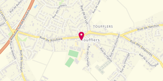 Plan de HOOFT Laury, 8 Rue des Écoles, 59390 Toufflers