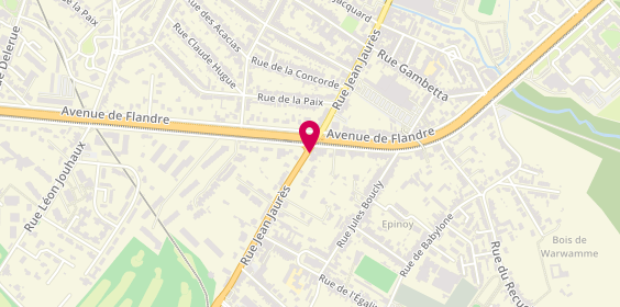 Plan de DELECAMBRE Christine, 124 Rue Jean Jaurès, 59491 Villeneuve-d'Ascq