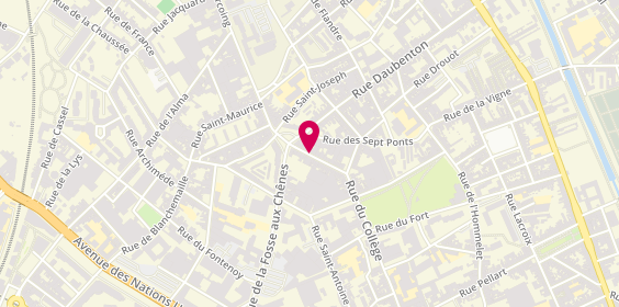 Plan de WATINE Aurélie, 170 Rue du College, 59100 Roubaix