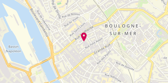Plan de CASTELNOT Emilie, 38 Rue Monsigny, 62200 Boulogne-sur-Mer