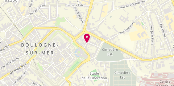 Plan de DUFLOS Charles Etienne, 20 Rue Charles Lebeau, 62200 Boulogne-sur-Mer