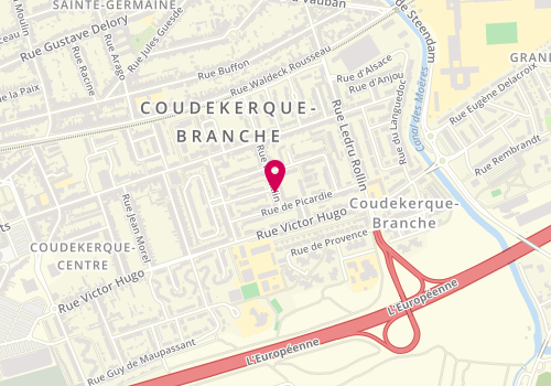 Plan de MEVEL Sylvie, 24 Rue Franklin, 59210 Coudekerque-Branche