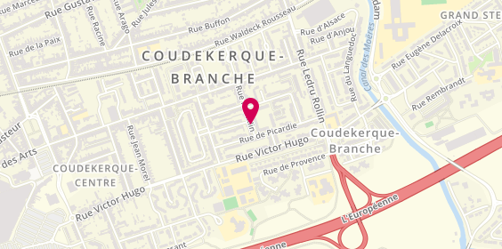 Plan de CARDON Mélanie, 24 Rue Franklin, 59210 Coudekerque-Branche