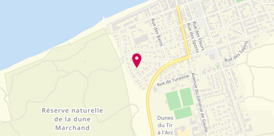Plan de HOUSET Martine, 83 Rue des Argousiers, 59123 Bray-Dunes